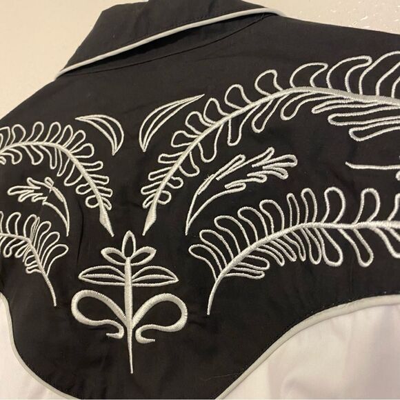 COOFANDY Western Cowboy Embroidered Long Sleeve Slim Fit Button Down Shirts S - Picture 6 of 11